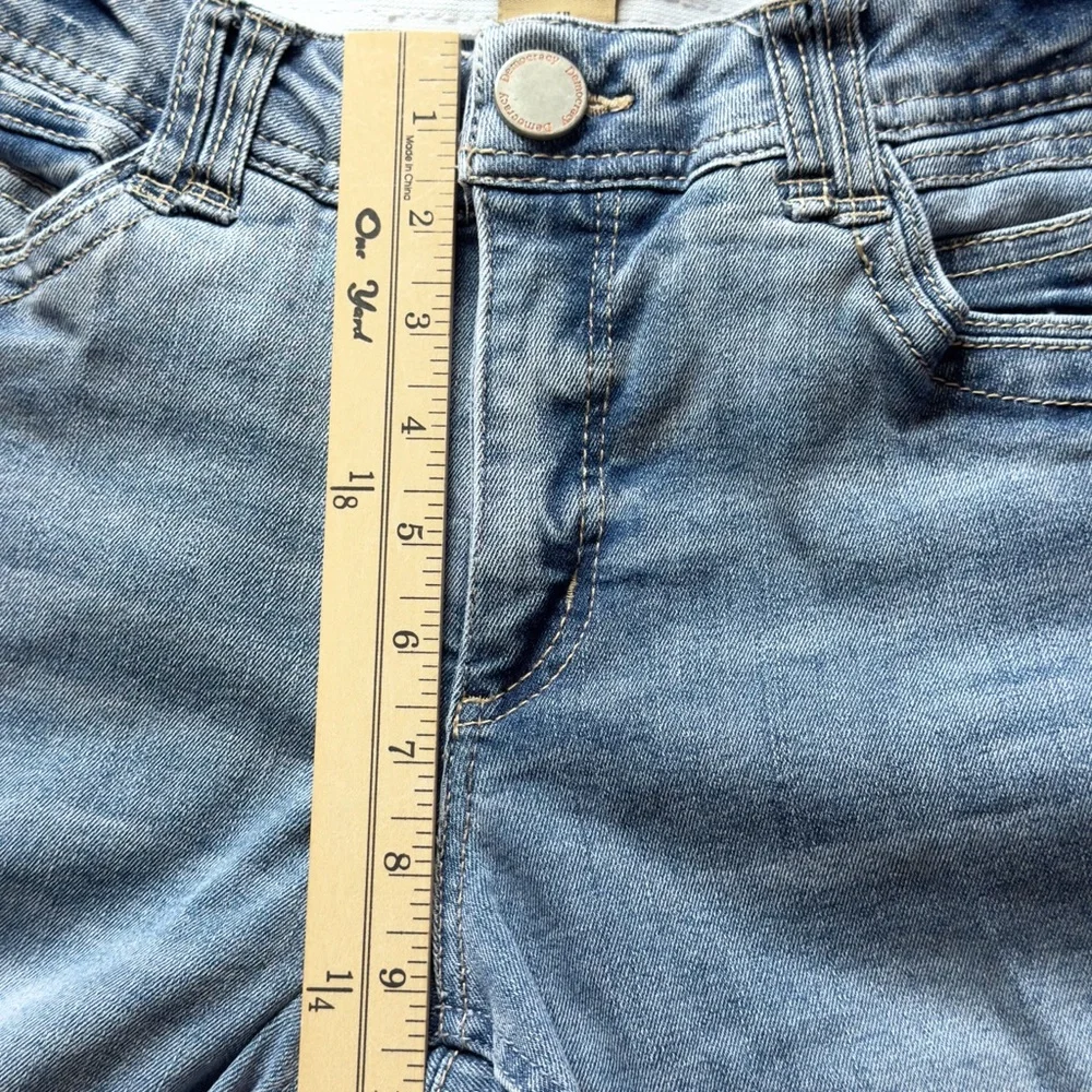 Democracy Ab Technology Skinny Jeans 8 Light Wash Mom Mid Rise Ankle Stretch